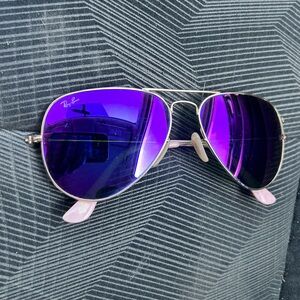 Ray-Ban Purple Aviator Sunglasses